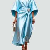 Lona™ Elegant Long Satin Dress