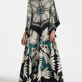 Cassidy™ Unique Floral Print Flowy Maxi Dress