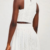 Larissa™ Embroidered Top & High-Waist Maxi Skirt Set