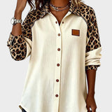 Jackie™ Leopard Print Button-Down Shirt