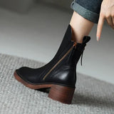Myriam™ Premium Leather Ankle Boots
