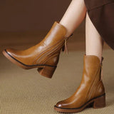 Myriam™ Premium Leather Ankle Boots