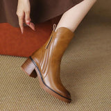 Myriam™ Premium Leather Ankle Boots