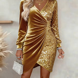 Sharry™ Elegant Velvet Sequin Dress