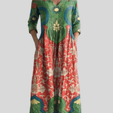 Bianca™ Vintage Floral Long Dress