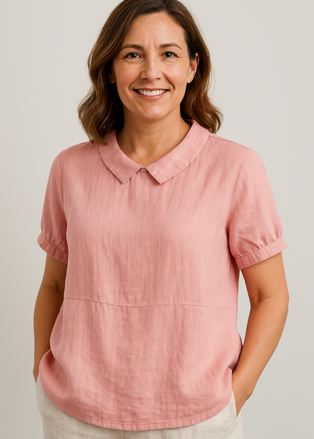 Avery™ Relaxed Fit Collared Top