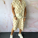 Lona™ Loose Lapel Collar Dress
