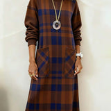 Kathrine™ Elegant Plaid Dress