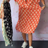 Lona™ Loose Lapel Collar Dress