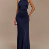 Chellie™ Slinky Halter Maxi Dress