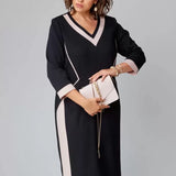 Alexa™ Elegant V-neck dress