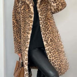 Lysandra™ Elegant Leopard Coat
