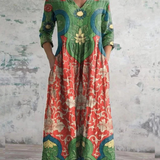 Bianca™ Vintage Floral Long Dress