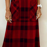 Kathrine™ Elegant Plaid Dress