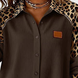 Jackie™ Leopard Print Button-Down Shirt