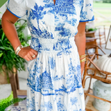 Esther™ Classic Toile Maxi Dress