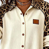 Jackie™ Leopard Print Button-Down Shirt