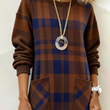 Kathrine™ Elegant Plaid Dress