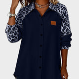 Jackie™ Leopard Print Button-Down Shirt