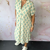 Lona™ Loose Lapel Collar Dress