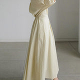 Elsie™ Elegant Button Lapel Midi Dress