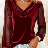 Avery™ Elegant Blouse with draped collar
