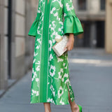 Mathilda™ Floral Bell Sleeve Maxi Dress