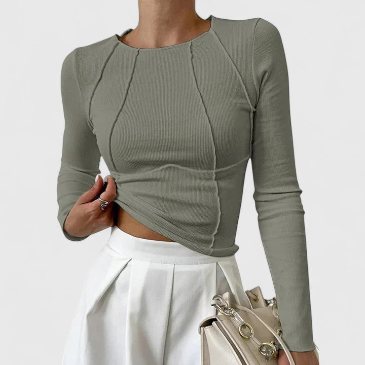 Denise™ Elegant Casual Long-Sleeve Top