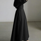 Elsie™ Elegant Button Lapel Midi Dress