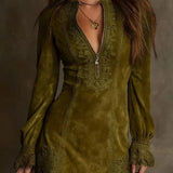 Laney™ Suede Mini Dress