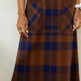 Kathrine™ Elegant Plaid Dress