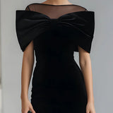 Raina™ Elegant Suede Midi Dress