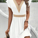 Sabrina™ Elegant V-Neck Summer Dress