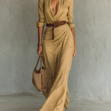 Gwen™ Elegant Casual Shirt Dress + FREE Belt