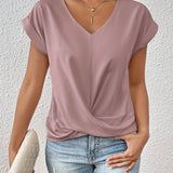 Cleo™ Classic t shirt with v neckline