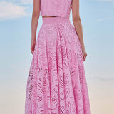Larissa™ Embroidered Top & High-Waist Maxi Skirt Set