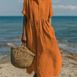 Alianna™ Elegant Shirt Dress
