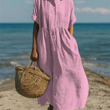 Alianna™ Elegant Shirt Dress