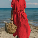 Alianna™ Elegant Shirt Dress