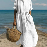 Alianna™ Elegant Shirt Dress