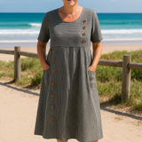 Brenna™ Striped Midi Dress