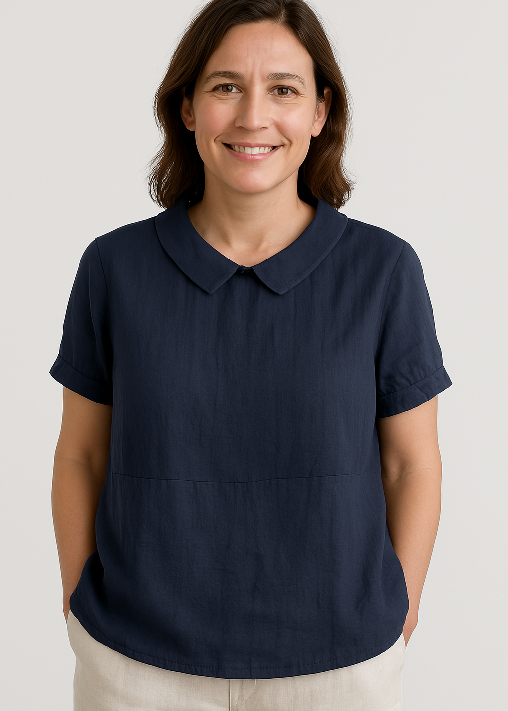 Avery™ Relaxed Fit Collared Top