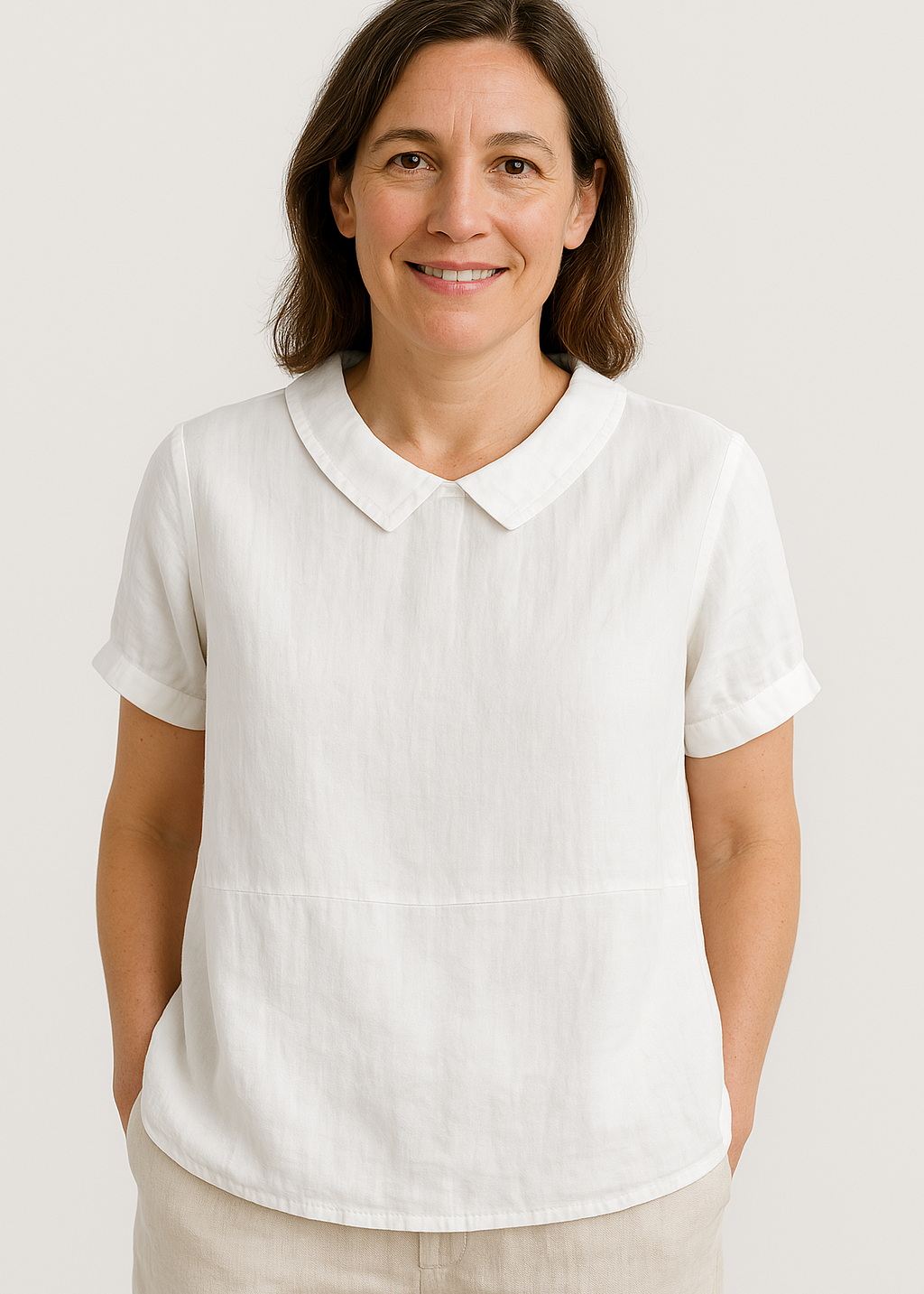 Avery™ Relaxed Fit Collared Top