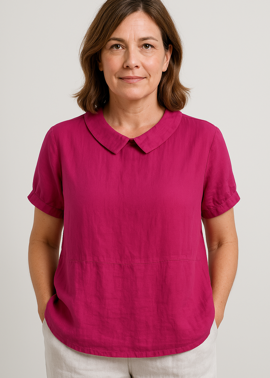 Avery™ Relaxed Fit Collared Top