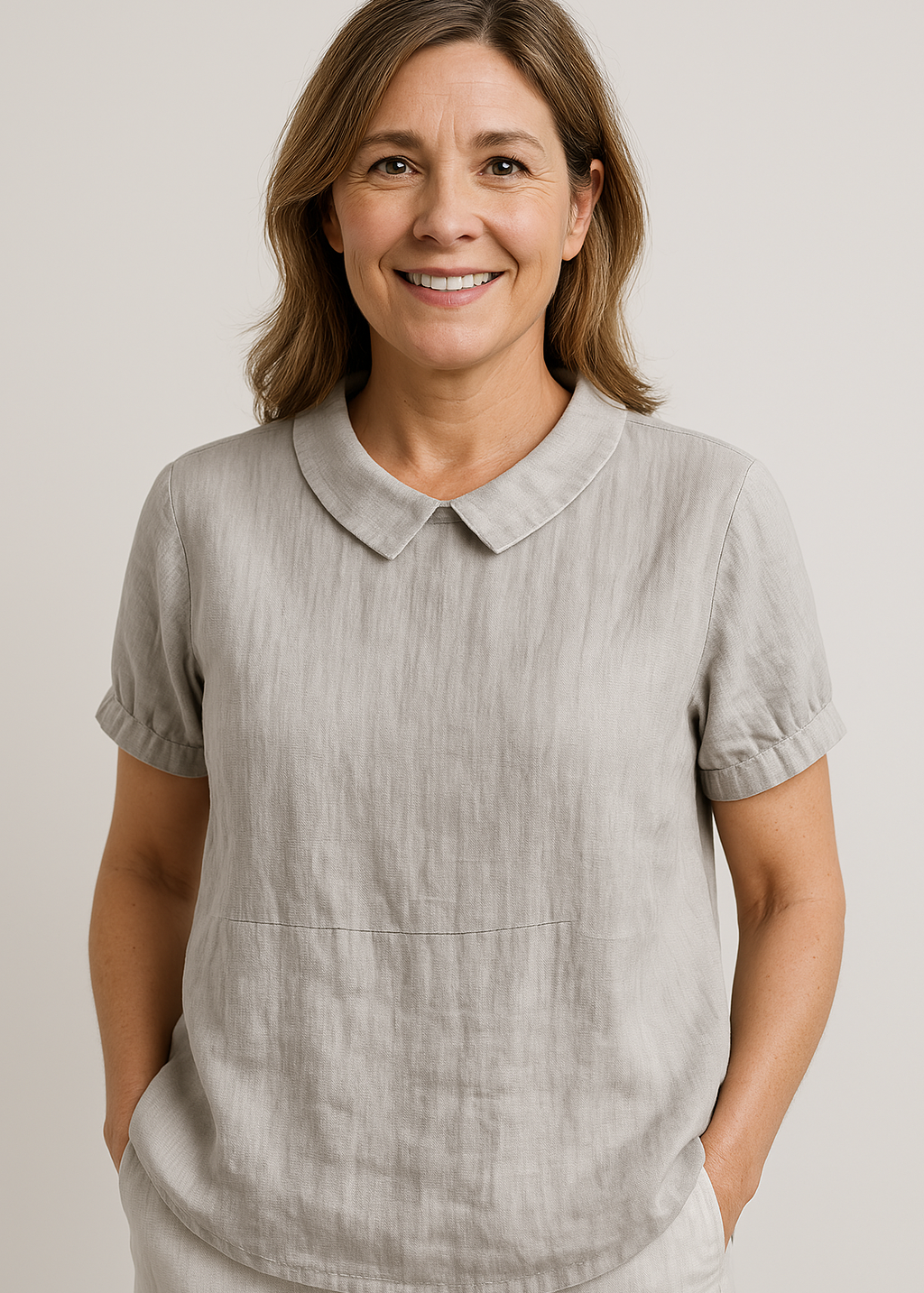 Avery™ Relaxed Fit Collared Top
