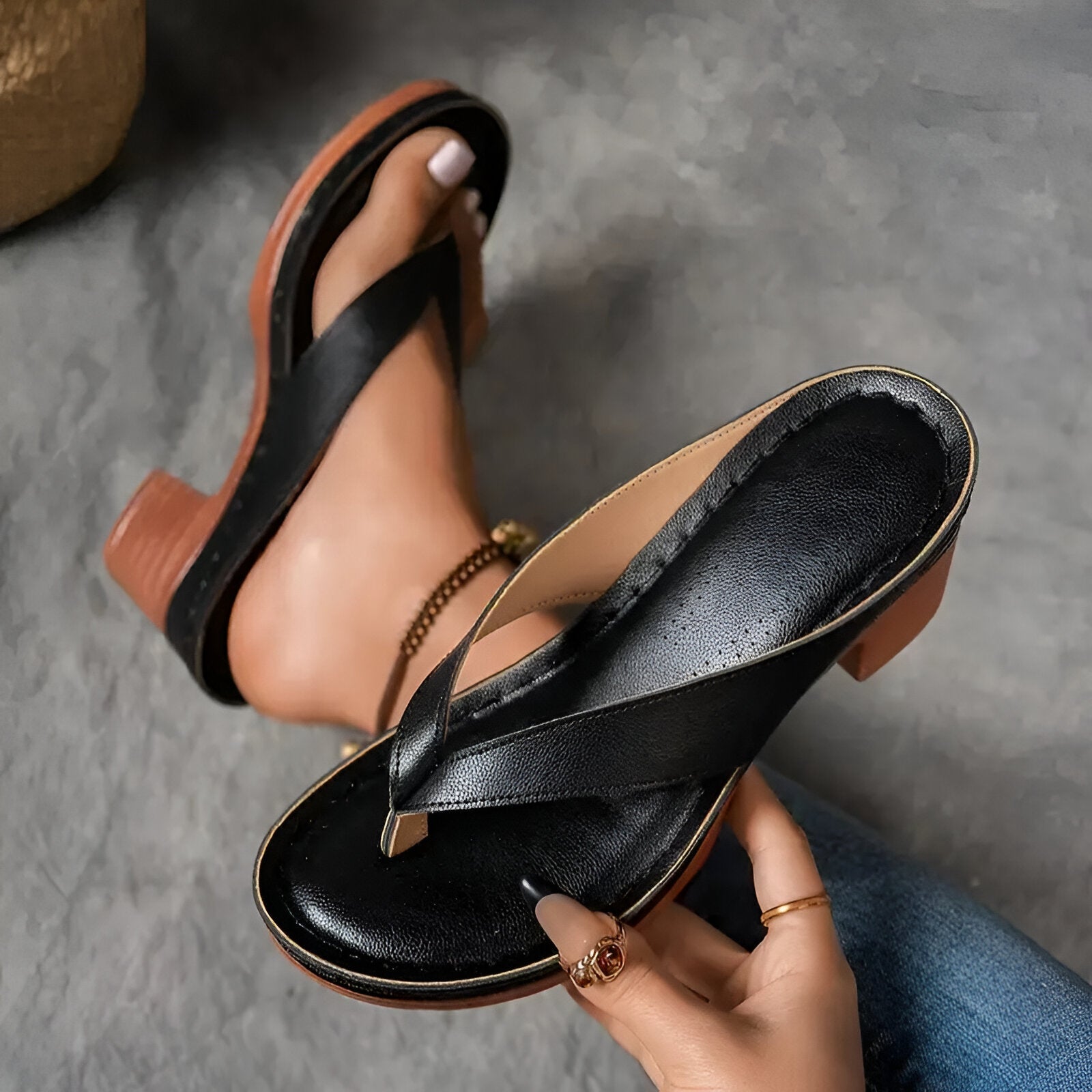 Geneva™ Elegant High-Heeled Mule