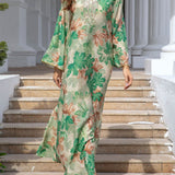 Paloma™ Maple Leaf Print Maxi Dress