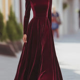 Terrie™ Elegant Velvet Dress