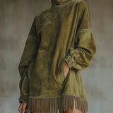 Natalia™ Suede Fringe Dress