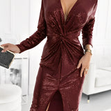 Natallie™ Elegant Sequin Dress